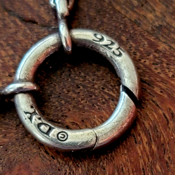 David Yurman Sterling Silver Charm/Amulet Holder Necklace 24" - Picture 3 of 7